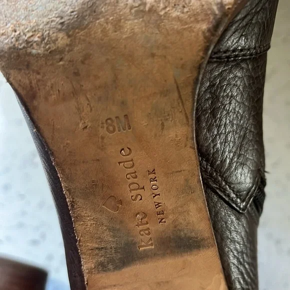 Kate spade 8 leather bow boots